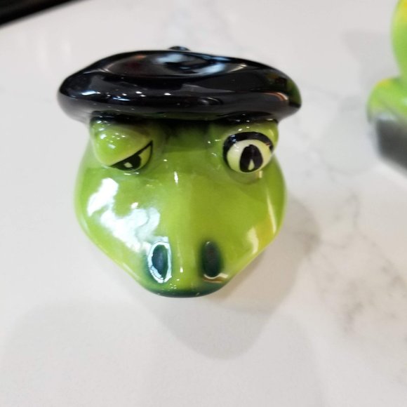 Vintage Hand-Painted Ceramic Frog Teapot - Picture 6 of 8